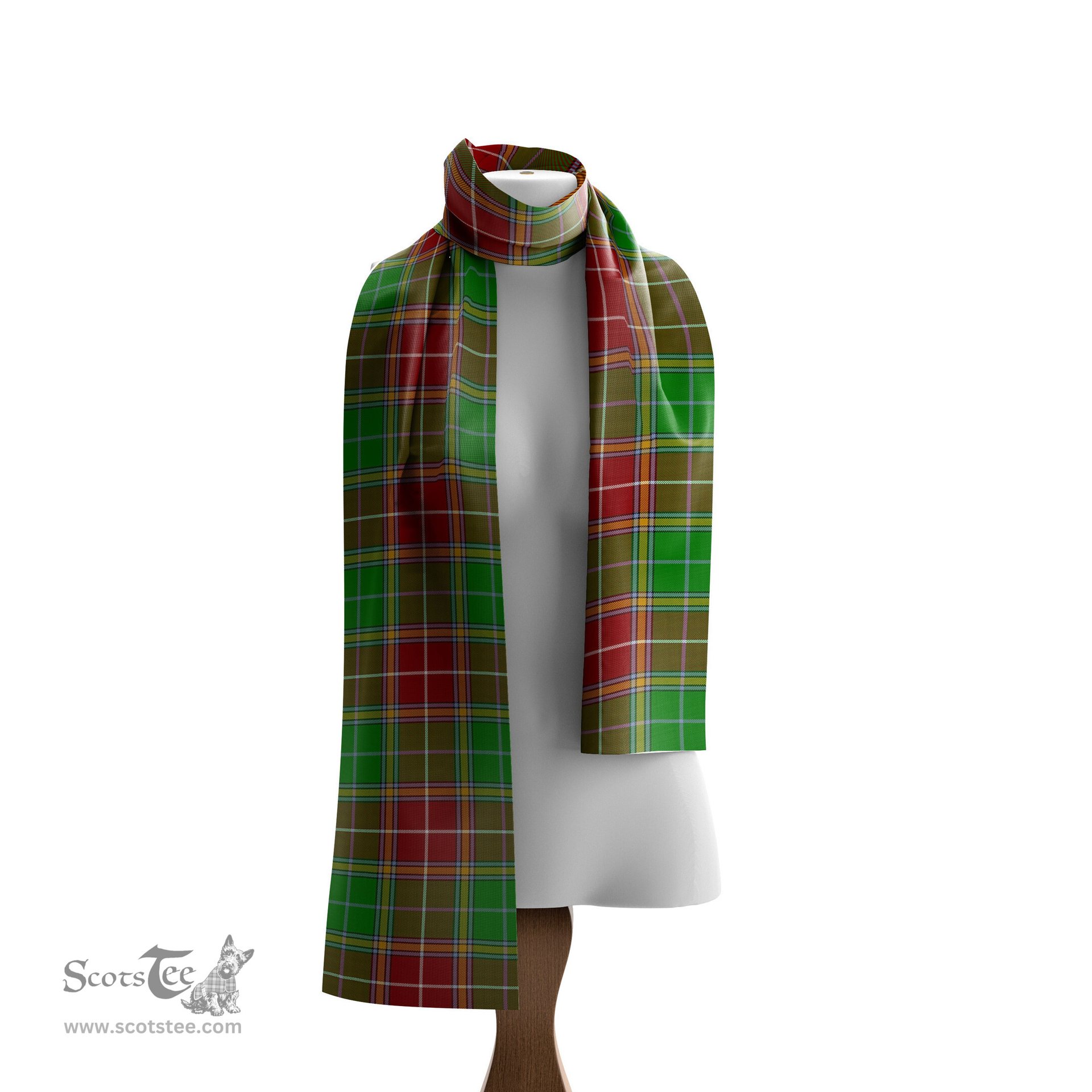 Scottish Baxter Modern Tartan Scarf Womens Plaid Silk Scarves Scotstee Shop - Tartan Plaid - scotstee.com