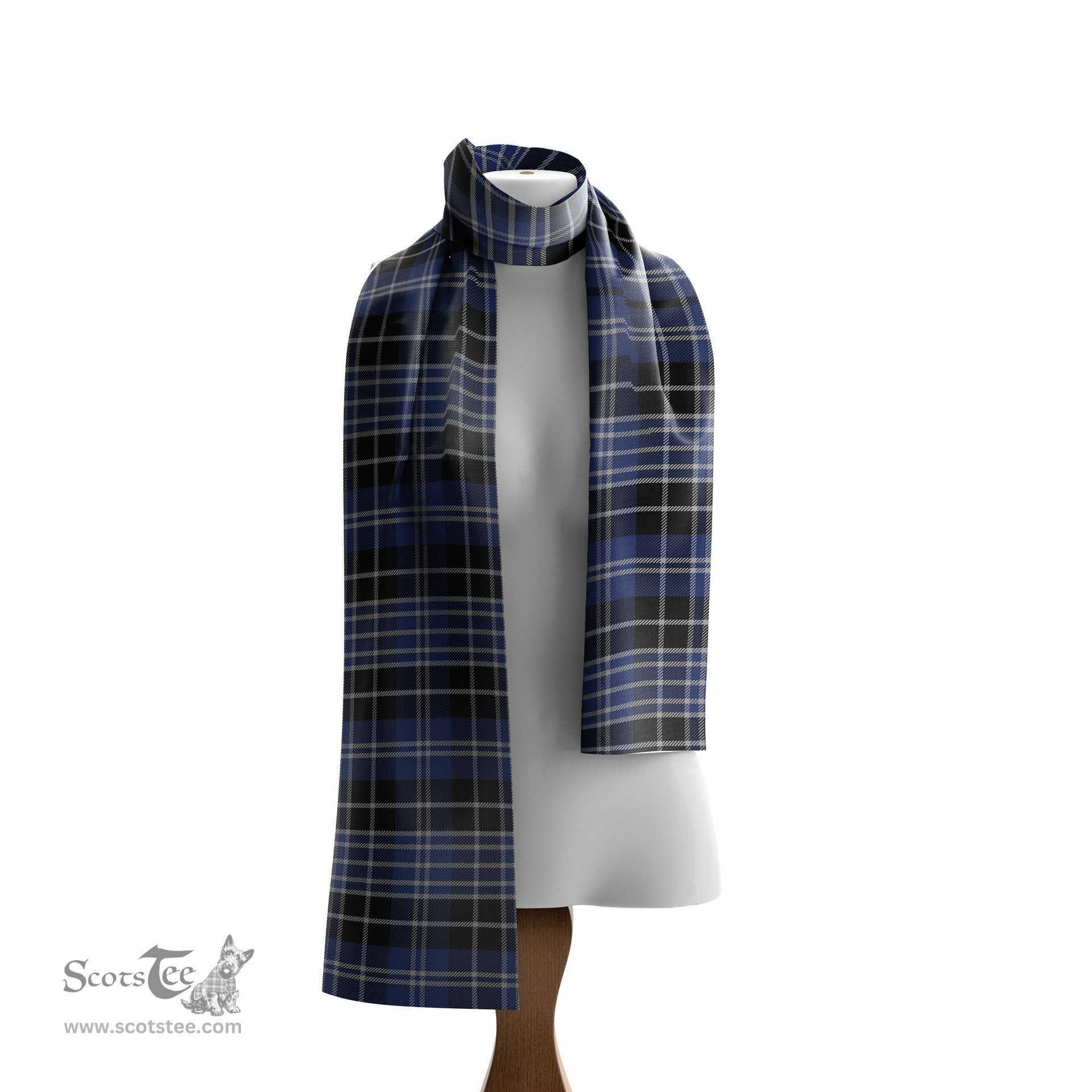Scottish Clark Tartan Scarf Womens Plaid Silk Scarves Scotstee Shop - Tartan Plaid - scotstee.com