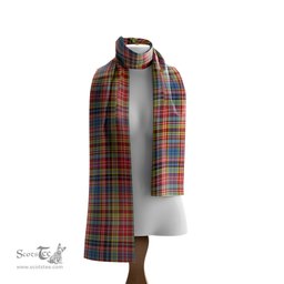 Scottish Drummond of Strathallan Modern Tartan Scarf Womens Plaid Silk Scarves Scotstee Shop - Tartan Plaid - scotstee.com