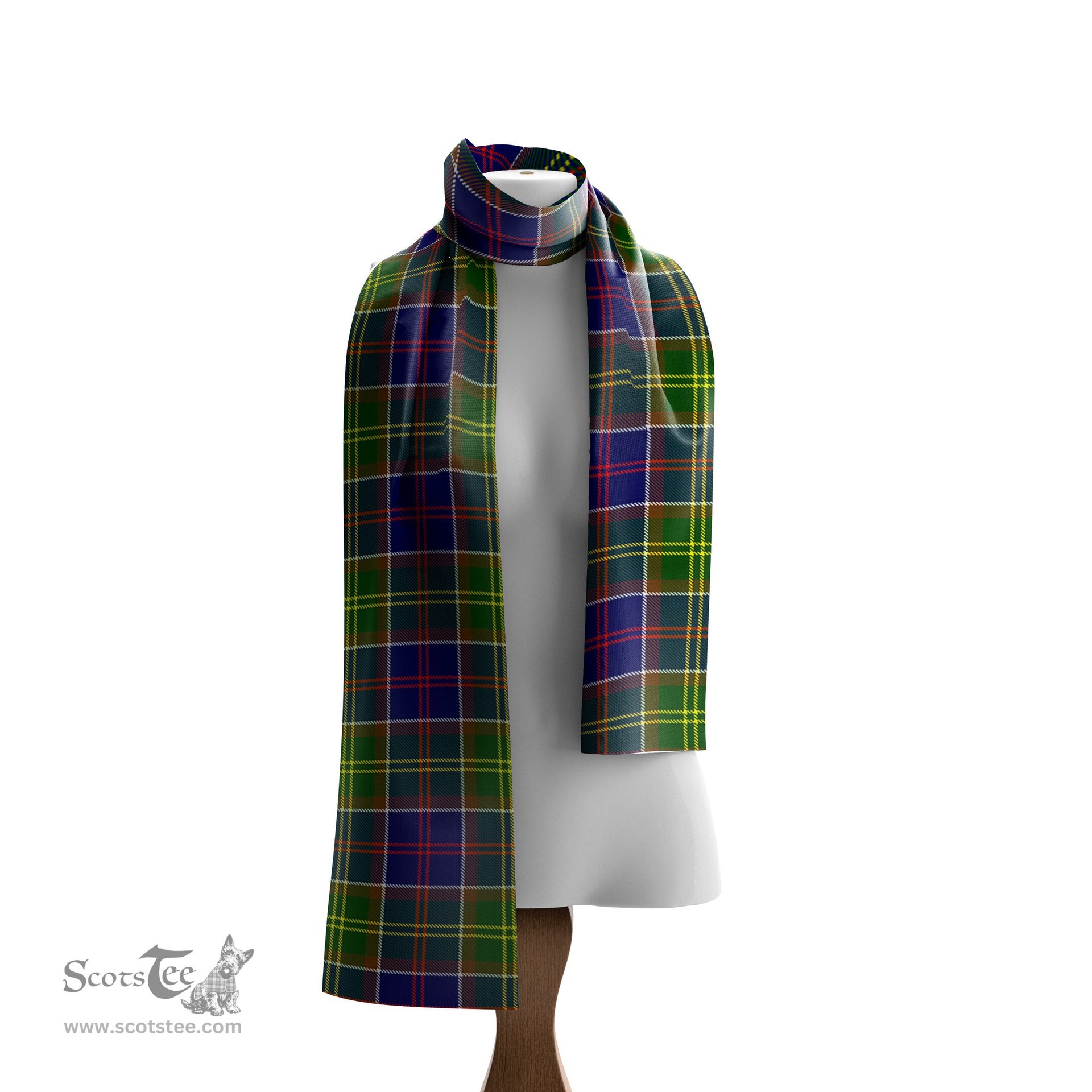Scottish Dalrymple Tartan Scarf Womens Plaid Silk Scarves Scotstee Shop - Tartan Plaid - scotstee.com
