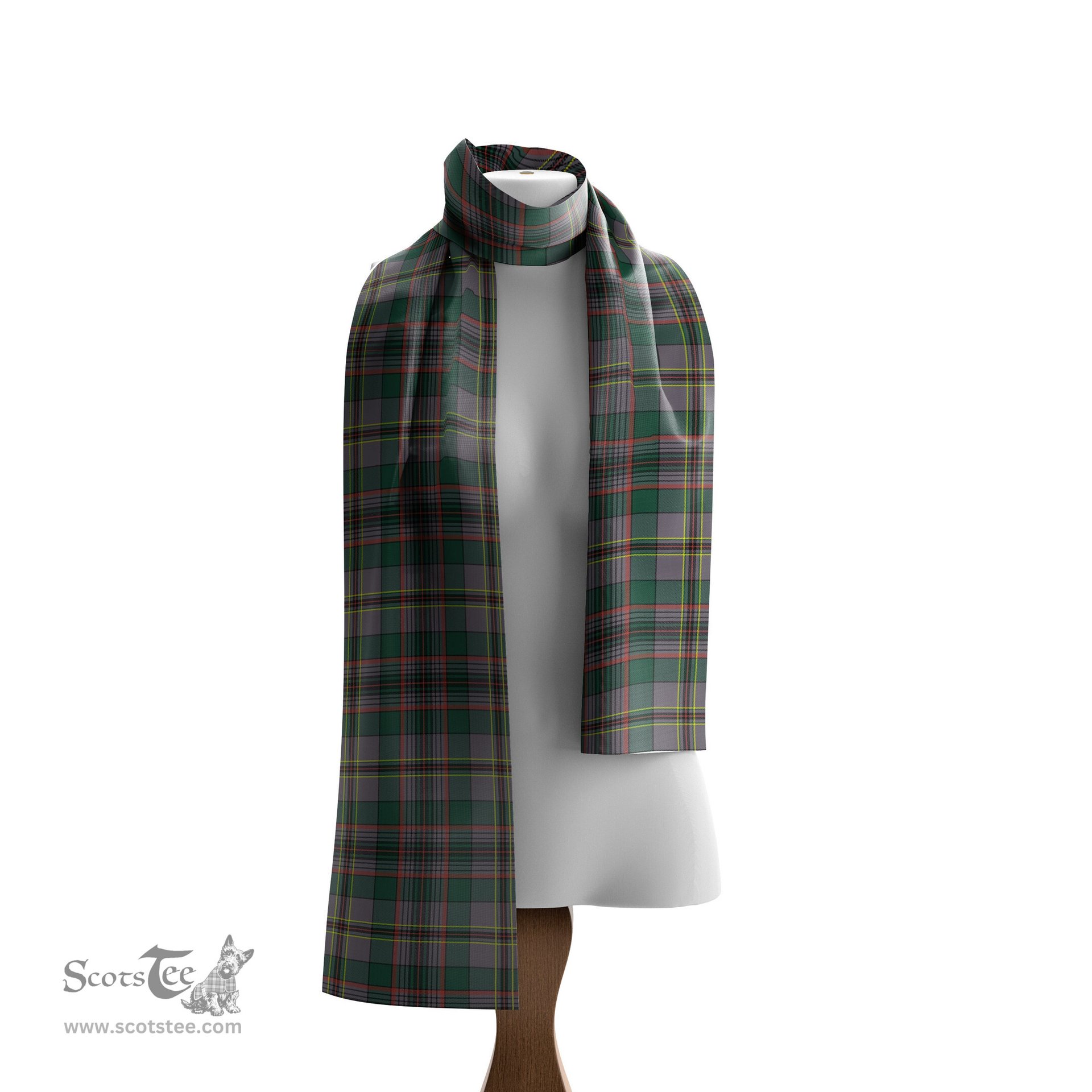 Scottish Craig Ancient Tartan Scarf Womens Plaid Silk Scarves Scotstee Shop - Tartan Plaid - scotstee.com
