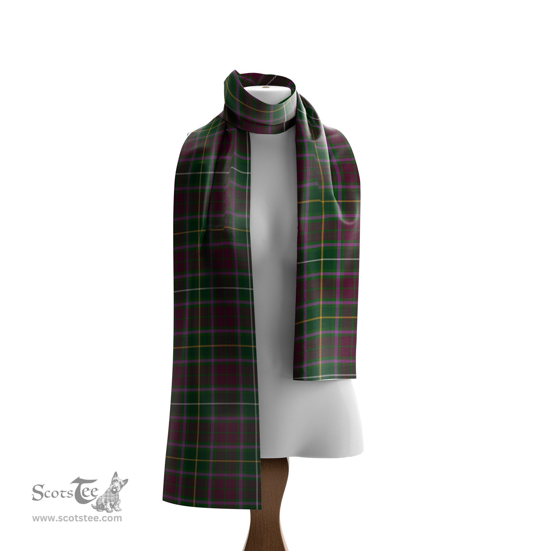 Scottish Crosbie Tartan Scarf Womens Plaid Silk Scarves Scotstee Shop - Tartan Plaid - scotstee.com