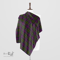 Scottish MacDonald of Clan Ranald Modern Tartan Scarf Womens Plaid Silk Scarves Scotstee Shop - Tartan Plaid - scotstee.com
