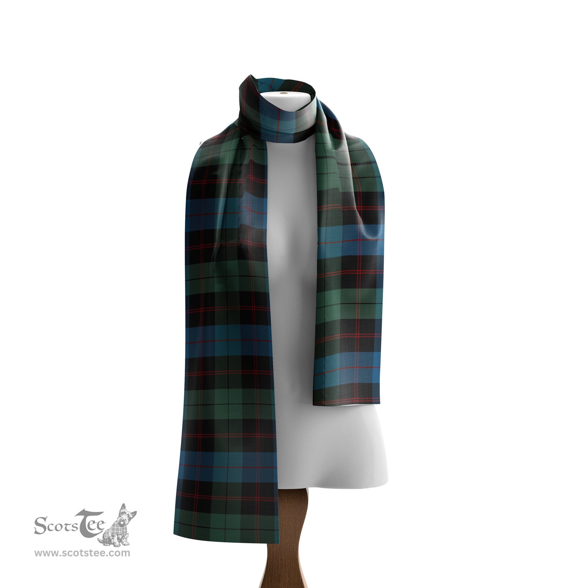 Scottish Guthrie Tartan Scarf Womens Plaid Silk Scarves Scotstee Shop - Tartan Plaid - scotstee.com