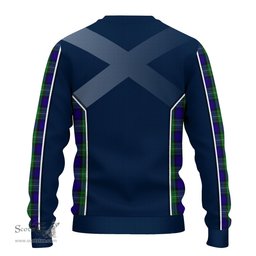 ScotsTee Shop Scottish Alexander Clan Scottish Crest and Scottish Thistle Sport Tartan Sweatshirt