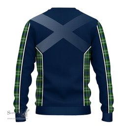 ScotsTee Shop Scottish Blackadder Clan Scottish Crest and Scottish Thistle Sport Tartan Sweatshirt