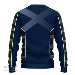 ScotsTee Shop Scottish Blair Dress Clan Scottish Crest and Scottish Thistle Sport Tartan Sweatshirt
