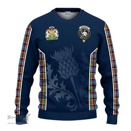 ScotsTee Shop Scottish Aikenhead Clan Scottish Crest and Scottish Thistle Sport Tartan Sweatshirt