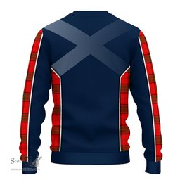 ScotsTee Shop Scottish Adair Clan Scottish Crest and Scottish Thistle Sport Tartan Sweatshirt