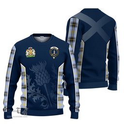 ScotsTee Shop Scottish Bell Clan Scottish Crest and Scottish Thistle Sport Tartan Sweatshirt