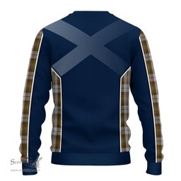 ScotsTee Shop Scottish Baillie Dress Clan Scottish Crest and Scottish Thistle Sport Tartan Sweatshirt