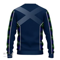 ScotsTee Shop Scottish Bannerman Clan Scottish Crest and Scottish Thistle Sport Tartan Sweatshirt