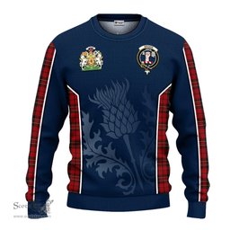 ScotsTee Shop Scottish Brodie Clan Scottish Crest and Scottish Thistle Sport Tartan Sweatshirt