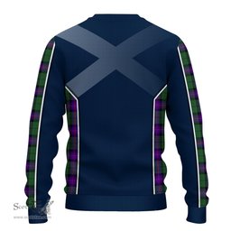 ScotsTee Shop Scottish Armstrong Modern Clan Scottish Crest and Scottish Thistle Sport Tartan Sweatshirt