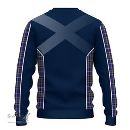 ScotsTee Shop Scottish Alexander of Menstry Clan Scottish Crest and Scottish Thistle Sport Tartan Sweatshirt