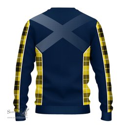 ScotsTee Shop Scottish Barclay Dress Modern Clan Scottish Crest and Scottish Thistle Sport Tartan Sweatshirt