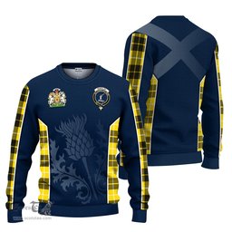 ScotsTee Shop Scottish Barclay Dress Modern Clan Scottish Crest and Scottish Thistle Sport Tartan Sweatshirt