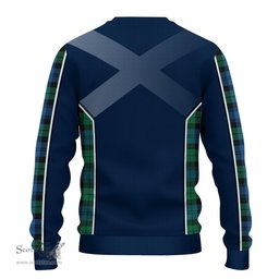 ScotsTee Shop Scottish Black Watch Ancient Clan Scottish Crest and Scottish Thistle Sport Tartan Sweatshirt