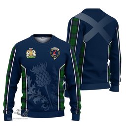 ScotsTee Shop Scottish Armstrong Clan Scottish Crest and Scottish Thistle Sport Tartan Sweatshirt