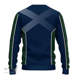 ScotsTee Shop Scottish Davidson Clan Scottish Crest and Scottish Thistle Sport Tartan Sweatshirt