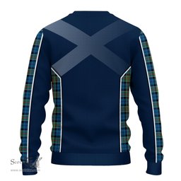 ScotsTee Shop Scottish Colquhoun Ancient Clan Scottish Crest and Scottish Thistle Sport Tartan Sweatshirt