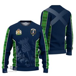 ScotsTee Shop Scottish Clephan Clan Scottish Crest and Scottish Thistle Sport Tartan Sweatshirt