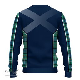 ScotsTee Shop Scottish Ferguson Ancient Clan Scottish Crest and Scottish Thistle Sport Tartan Sweatshirt