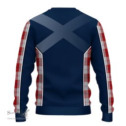 ScotsTee Shop Scottish Cunningham Dress Clan Scottish Crest and Scottish Thistle Sport Tartan Sweatshirt