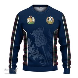 ScotsTee Shop Scottish Cameron Highlanders of Ottawa Clan Scottish Crest and Scottish Thistle Sport Tartan Sweatshirt