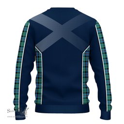ScotsTee Shop Scottish Campbell of Cawdor Ancient Clan Scottish Crest and Scottish Thistle Sport Tartan Sweatshirt