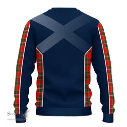 ScotsTee Shop Scottish Drummond of Perth Clan Scottish Crest and Scottish Thistle Sport Tartan Sweatshirt