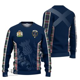 ScotsTee Shop Scottish Fraser Red Dress Clan Scottish Crest and Scottish Thistle Sport Tartan Sweatshirt