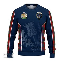 ScotsTee Shop Scottish Fraser Clan Scottish Crest and Scottish Thistle Sport Tartan Sweatshirt