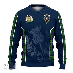 ScotsTee Shop Scottish Duncan Modern Clan Scottish Crest and Scottish Thistle Sport Tartan Sweatshirt