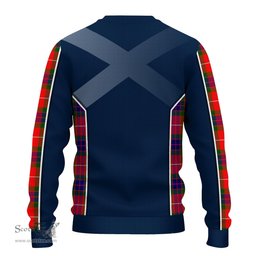 ScotsTee Shop Scottish Fraser Modern Clan Scottish Crest and Scottish Thistle Sport Tartan Sweatshirt