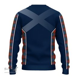 ScotsTee Shop Scottish Fraser Ancient Clan Scottish Crest and Scottish Thistle Sport Tartan Sweatshirt