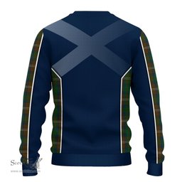 ScotsTee Shop Scottish Chisholm Hunting Clan Scottish Crest and Scottish Thistle Sport Tartan Sweatshirt