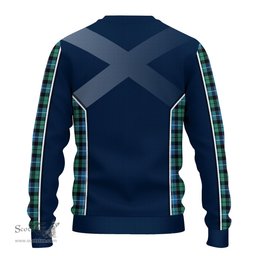 ScotsTee Shop Scottish Galbraith Ancient Clan Scottish Crest and Scottish Thistle Sport Tartan Sweatshirt