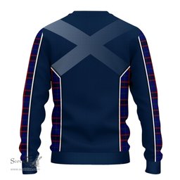 ScotsTee Shop Scottish Home Modern Clan Scottish Crest and Scottish Thistle Sport Tartan Sweatshirt