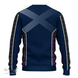 ScotsTee Shop Scottish MacDonell of Glengarry Clan Scottish Crest and Scottish Thistle Sport Tartan Sweatshirt