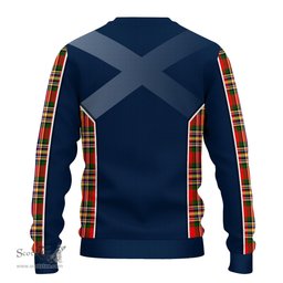 ScotsTee Shop Scottish MacGill Modern Clan Scottish Crest and Scottish Thistle Sport Tartan Sweatshirt