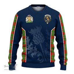 ScotsTee Shop Scottish MacGregor Modern Clan Scottish Crest and Scottish Thistle Sport Tartan Sweatshirt