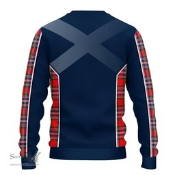 ScotsTee Shop Scottish MacFarlane Modern Clan Scottish Crest and Scottish Thistle Sport Tartan Sweatshirt