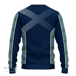 ScotsTee Shop Scottish MacInnes Ancient Clan Scottish Crest and Scottish Thistle Sport Tartan Sweatshirt