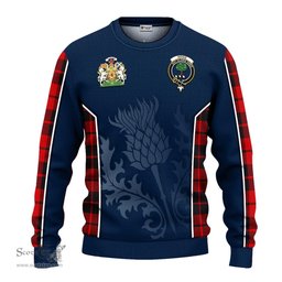 ScotsTee Shop Scottish Hogg Clan Scottish Crest and Scottish Thistle Sport Tartan Sweatshirt