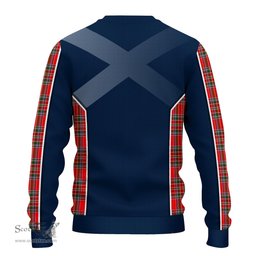 ScotsTee Shop Scottish MacBain Clan Scottish Crest and Scottish Thistle Sport Tartan Sweatshirt