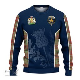 ScotsTee Shop Scottish MacGillivray Hunting Ancient Clan Scottish Crest and Scottish Thistle Sport Tartan Sweatshirt