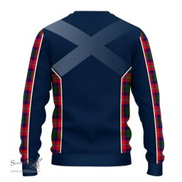ScotsTee Shop Scottish Hopkirk Clan Scottish Crest and Scottish Thistle Sport Tartan Sweatshirt