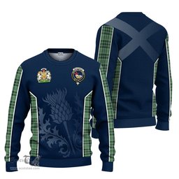 ScotsTee Shop Scottish MacDonald Lord of the Isles Hunting Clan Scottish Crest and Scottish Thistle Sport Tartan Sweatshirt