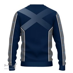 ScotsTee Shop Scottish Gladstone Clan Scottish Crest and Scottish Thistle Sport Tartan Sweatshirt